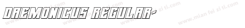 Daemonicus Regular字体转换